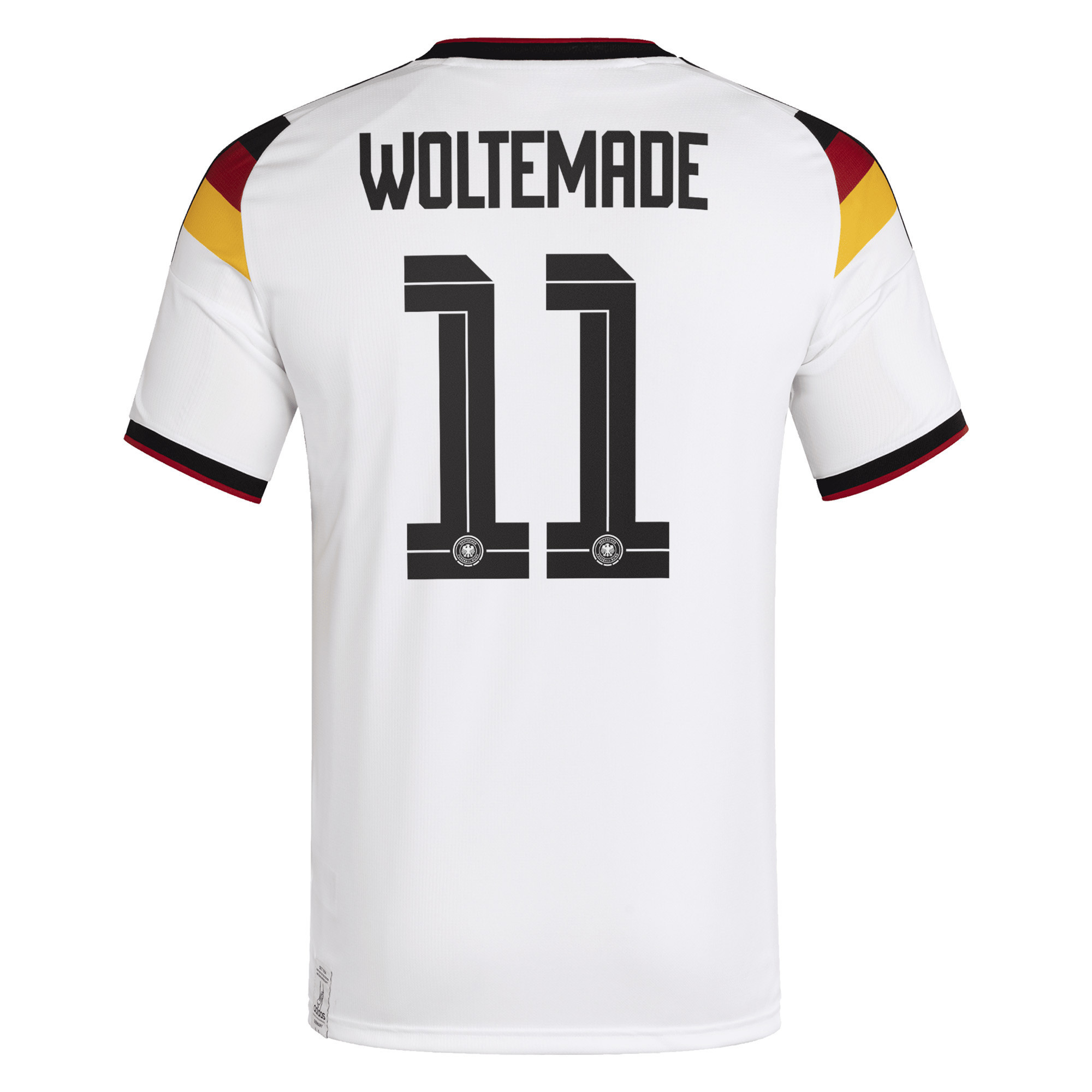 Nick Woltemade 11 Germany National Team Home Jersey 2026 - Men, White - Jersey Teams