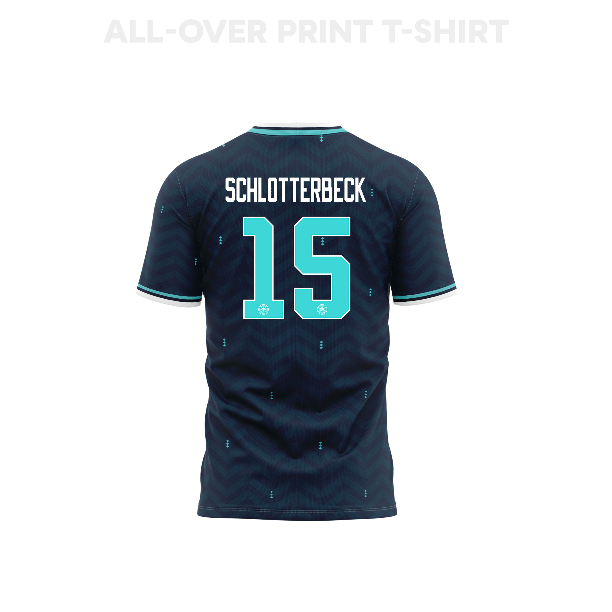 Nico Schlotterbeck 15 Germany 2026 Away 3D T-Shirt Fully Printed – Unisex, Navy - Jersey Teams