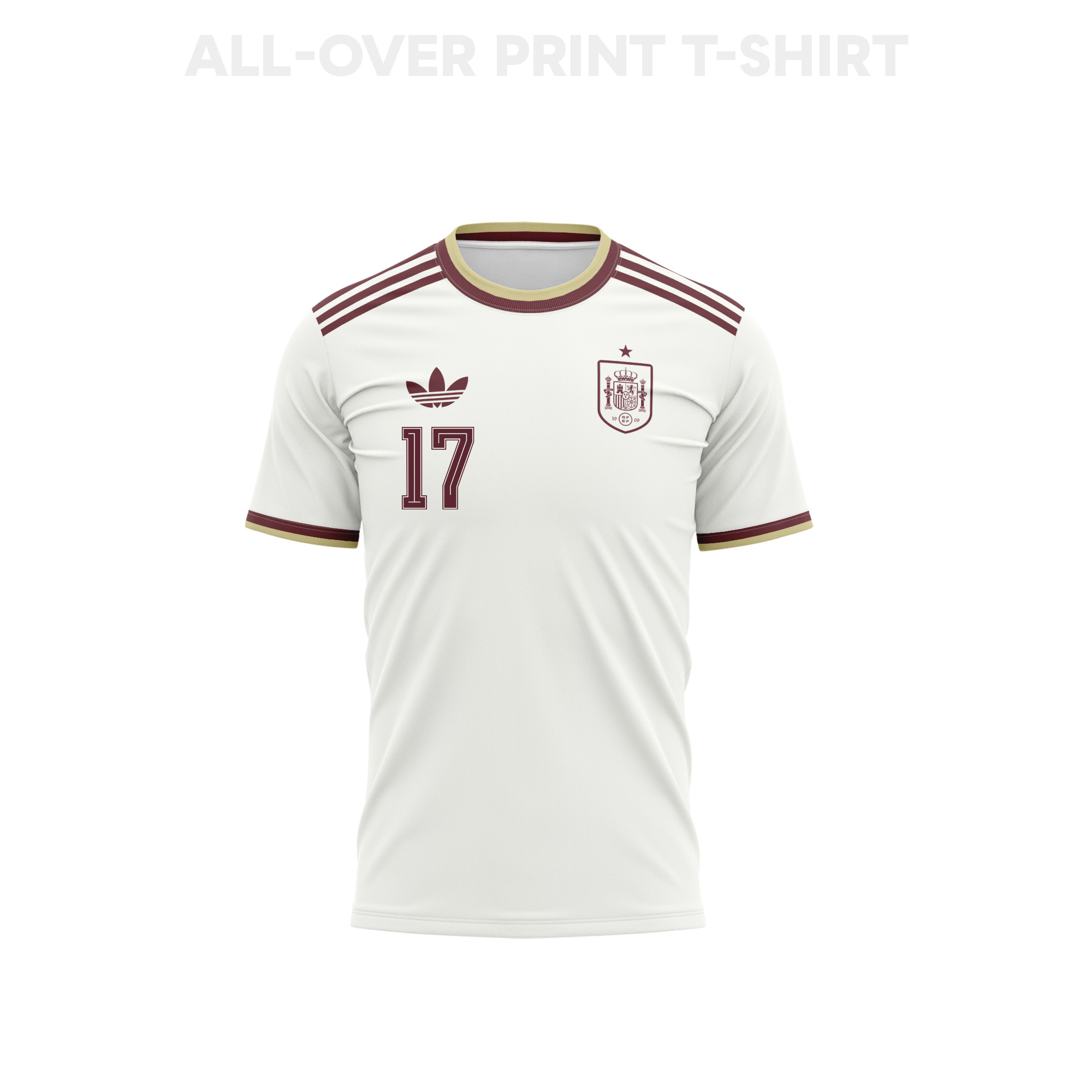 Nico Williams 17 Spain 2026 Away 3D T-Shirt Fully Printed – Unisex, White - Jersey Teams