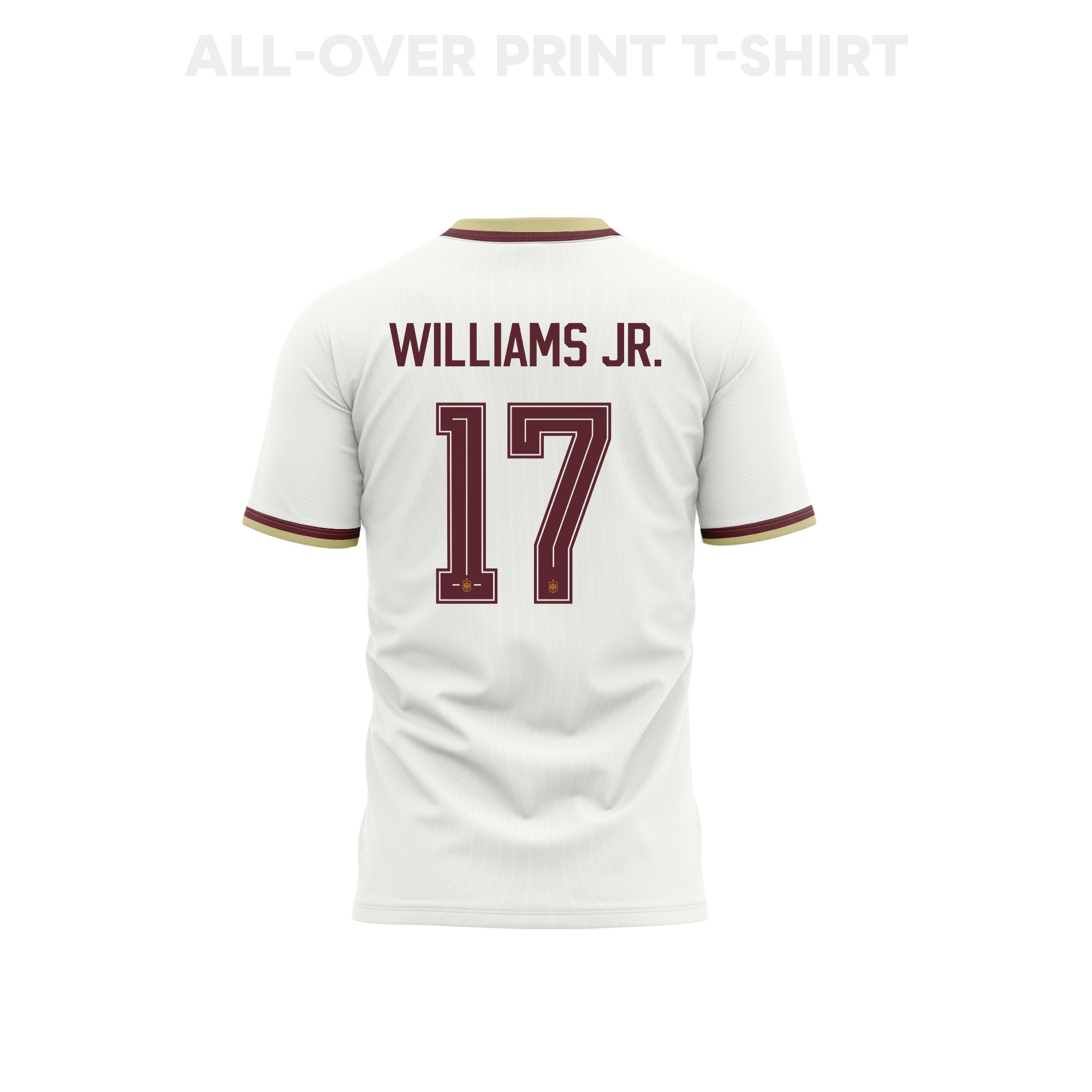 Nico Williams 17 Spain 2026 Away 3D T-Shirt Fully Printed – Unisex, White - Jersey Teams