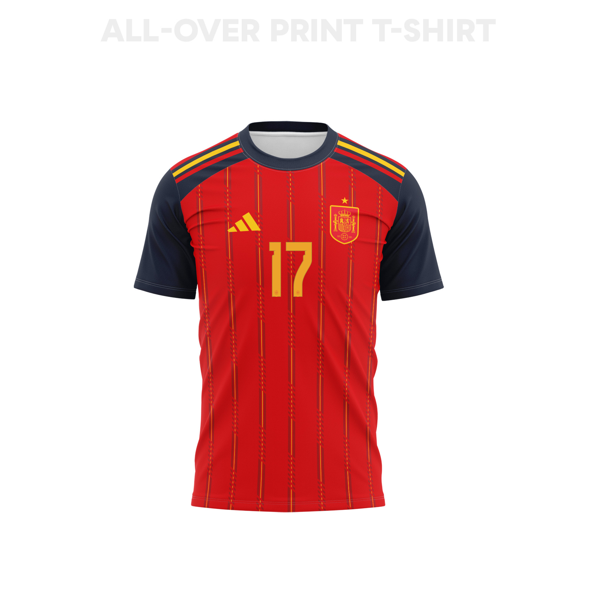 Nico Williams 17 Spain 2026 Home 3D T-Shirt Fully Printed – Unisex, Red - Jersey Teams