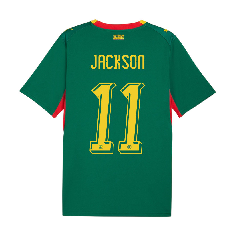 Nicolas Jackson 11 Senegal National Team 2026 x World Cup Patch Away Jersey - Green, Men - Jersey Teams