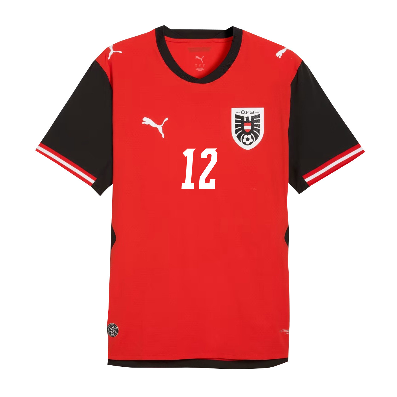 Nicolas Seiwald 12 Youth Austria National Team 2026 Home Jersey - Red - Jersey Teams