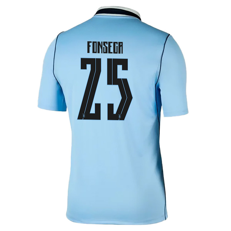 Nicolás Fonseca 25 Uruguay National Team 2026 Home Jersey - Blue, Men - Jersey Teams
