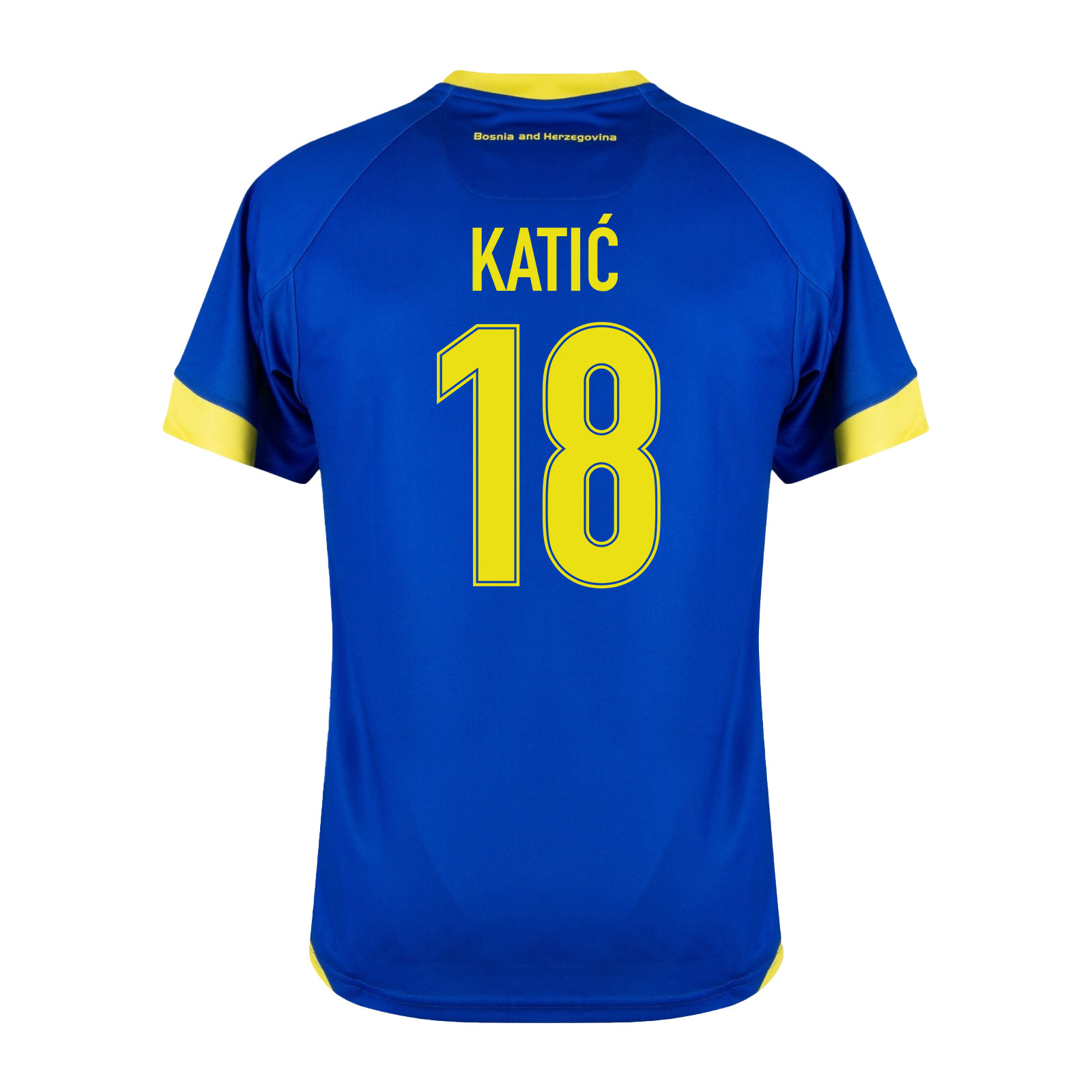 Nikola Katić 18 Bosnia and Herzegovina 2026 Home Jersey - Blue, Men - Jersey Teams