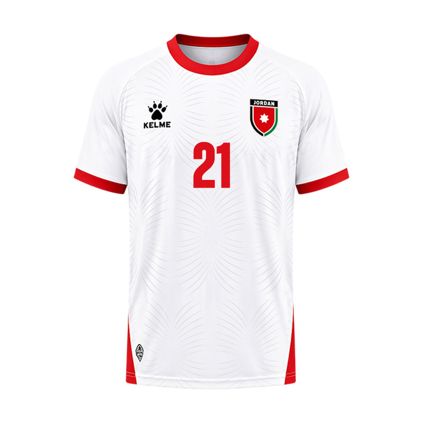 Nizar Al Rashdan 21 Jordan 2026 Home Jersey - White, Men - Jersey Teams