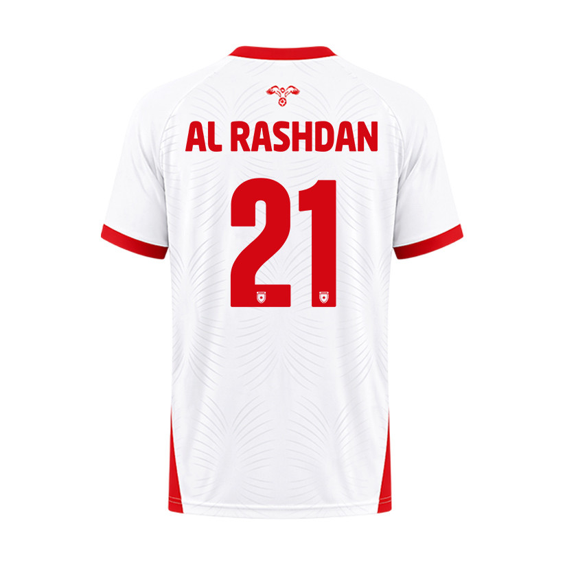Nizar Al Rashdan 21 Jordan 2026 Home Jersey - White, Men - Jersey Teams