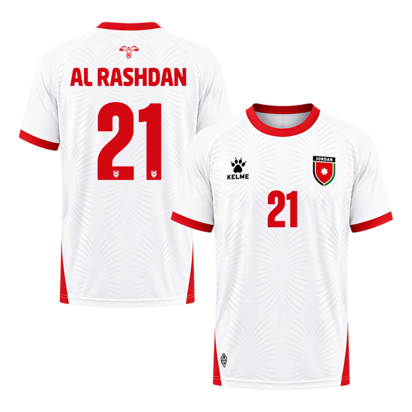 Nizar Al Rashdan 21 Jordan 2026 Home Jersey - White, Men - Jersey Teams