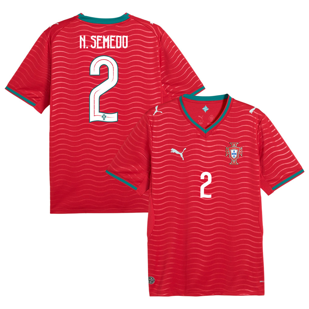 Nélson Semedo 2 Portugal National Team 2026 Home Jersey - Red, Men - Jersey Teams