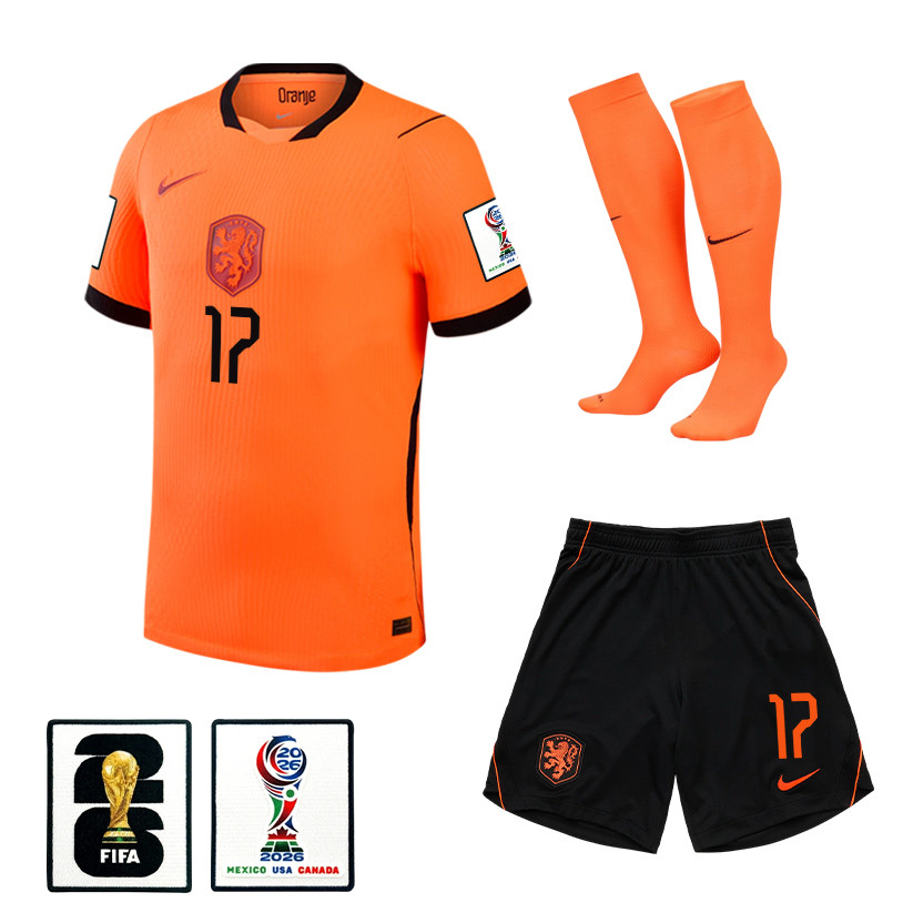 Noa Lang 17 Netherlands 2026 Home Men Kit Set – Orange – Jersey Teams