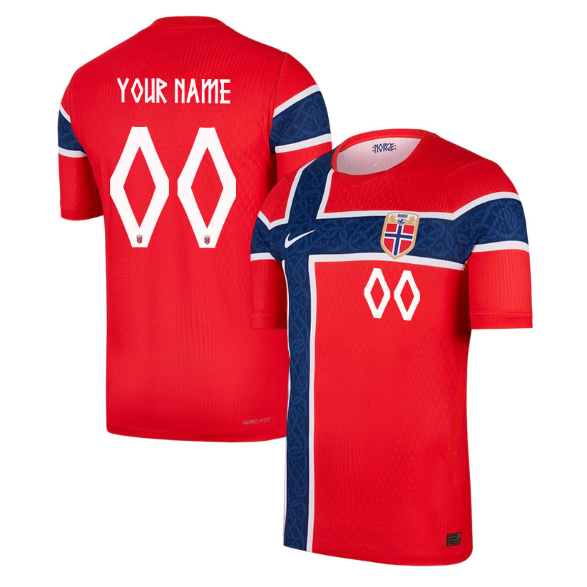 Norway National Team 2026 Personalized Home Jersey - Red, Men - Jersey Teams