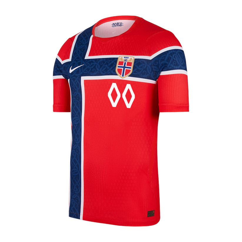 Norway National Team 2026 x World Cup Patch Personalized Home Jersey - Red, Men - Jersey Teams
