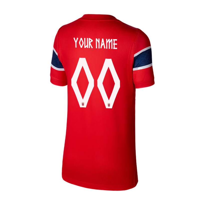 Norway National Team 2026 Youth Home Jersey - Personalized - Red - Jersey Teams