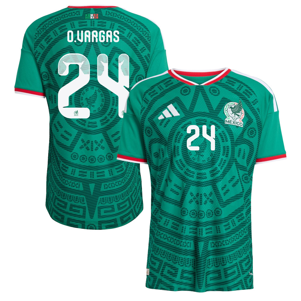 Obed Vargas 24 Mexico National Team 2026 Home Jersey - Green, Men - Jersey Teams