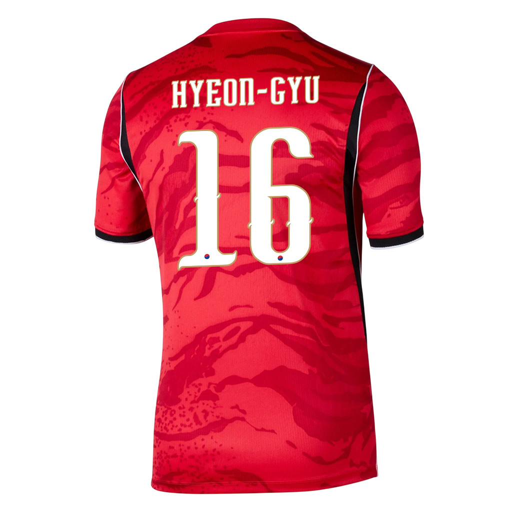 Oh Hyeon-gyu 16 South Korea National Team 2026 Home Jersey - Red, Men - Jersey Teams