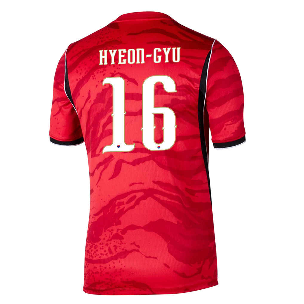 Oh Hyeon-gyu 16 Youth South Korea National Team 2026 Home Jersey - Red - Jersey Teams
