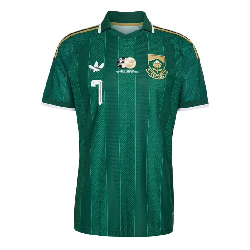 Oswin Appollis 7 South Africa National Team 2026 Away Jersey - Green, Men - Jersey Teams