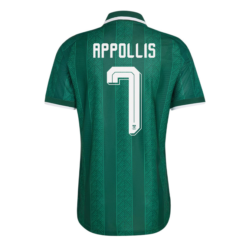 Oswin Appollis 7 South Africa National Team 2026 Away Jersey - Green, Men - Jersey Teams