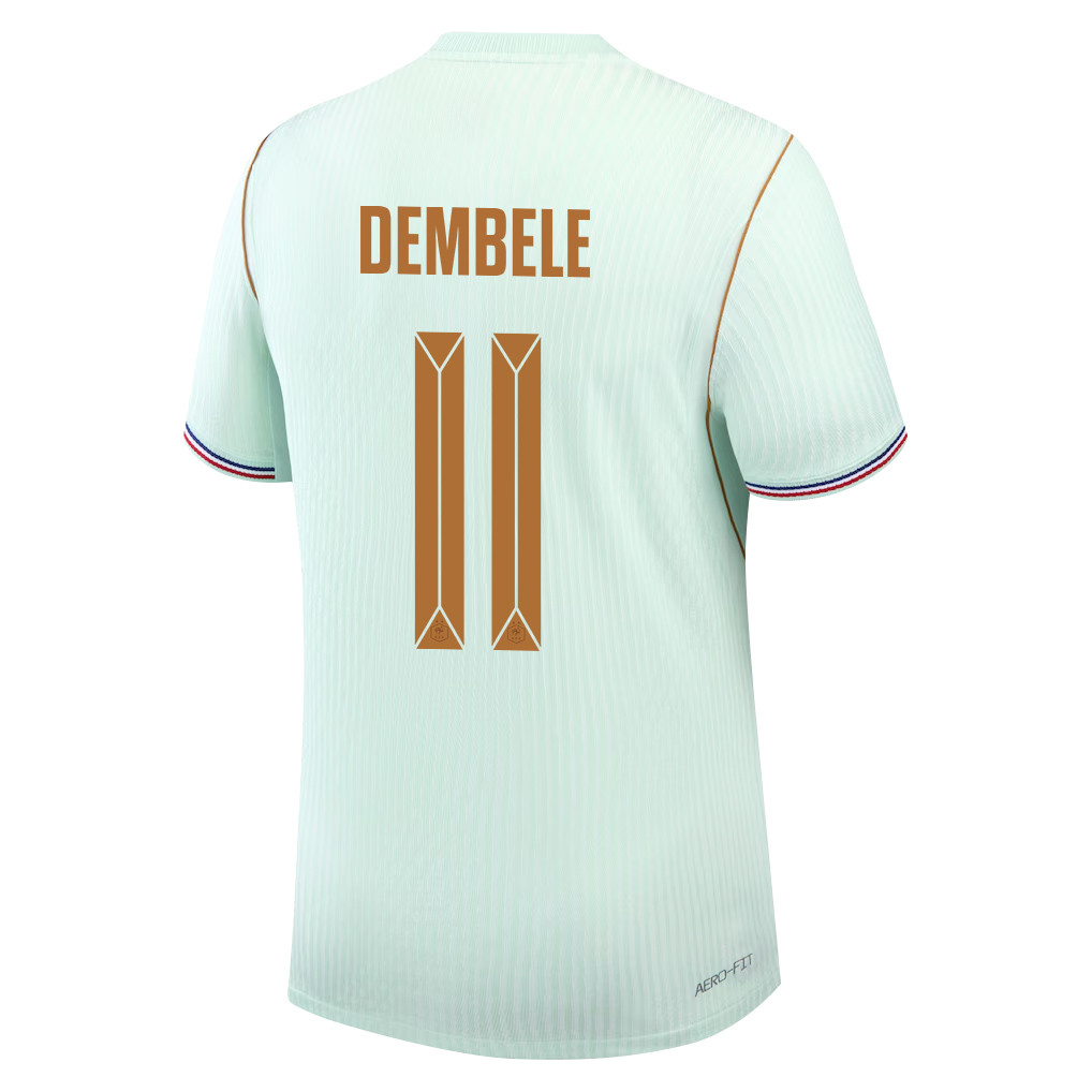 Ousmane Dembélé 11 France 2026 Away Men Jersey & Shorts Set – Green - Jersey Teams