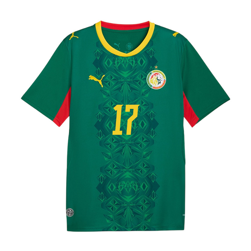 Pape Matar Sarr 17 Senegal National Team 2026 Away Jersey - Green, Men - Jersey Teams
