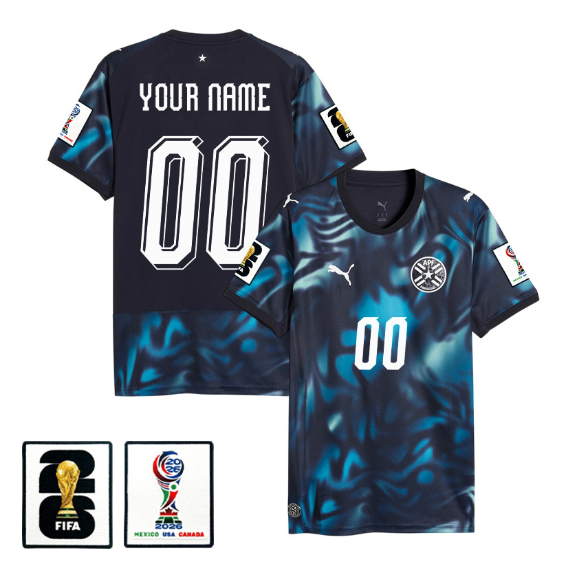 Paraguay National Team 2026 Personalized Away Jersey - Navy, Men - Jersey Teams