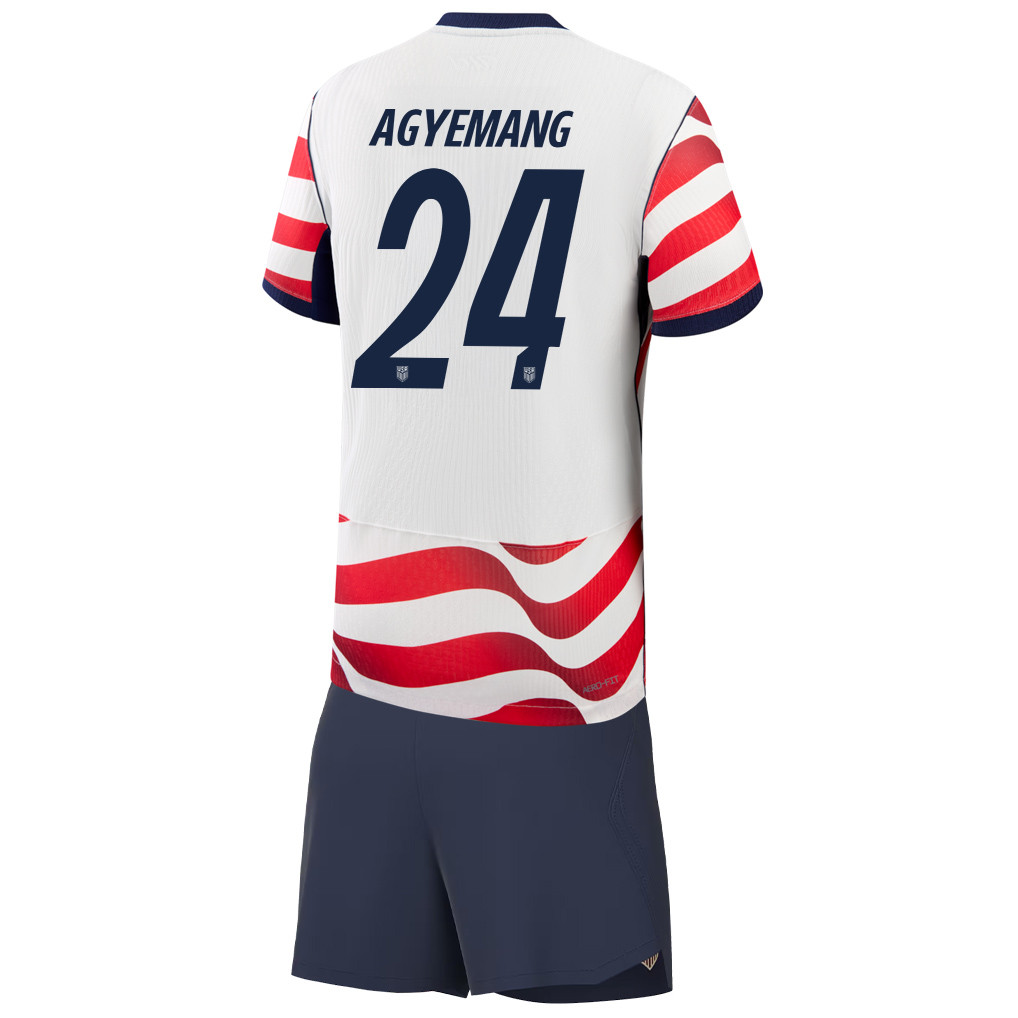 Patrick Agyemang 24 USMNT 2026 YOUTH Home Jersey & Shorts Set - Jersey Teams