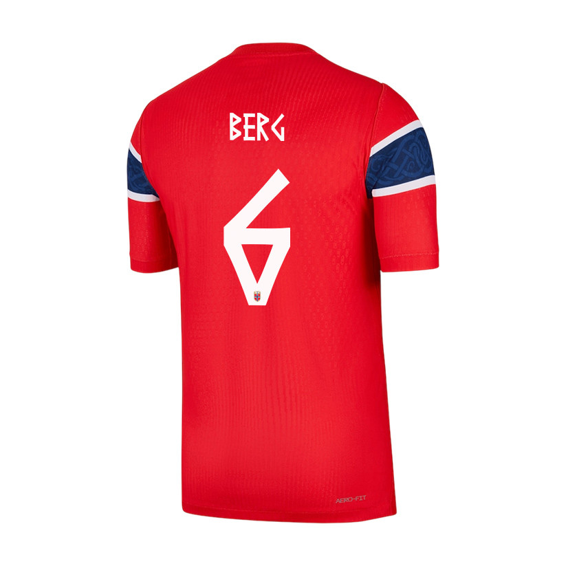 Patrick Berg 6 Norway National Team 2026 Home Jersey - Red, Men - Jersey Teams