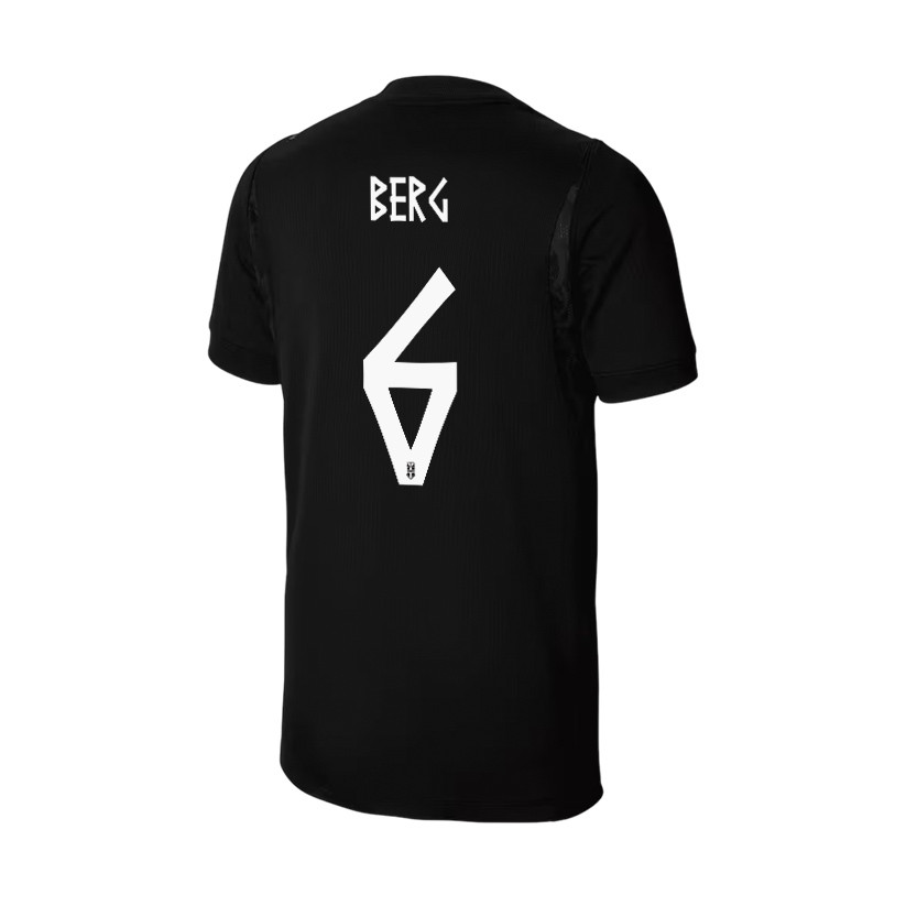 Patrick Berg 6 Youth Norway National Team 2026 Away Jersey - Black - Jersey Teams