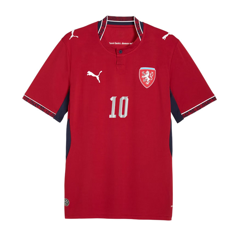 Patrik Schick 10 Czech Republic National Team 2026 Home Jersey - Red, Men - Jersey Teams