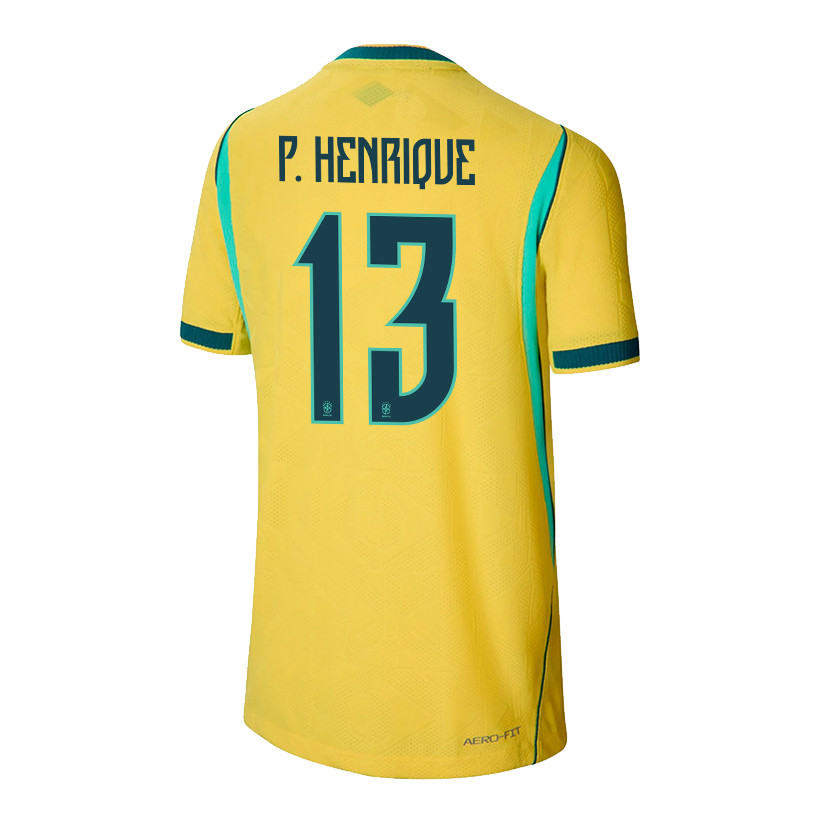 Paulo Henrique 13 Youth Brazil National Team 2026 Home Jersey - Yellow - Jersey Teams