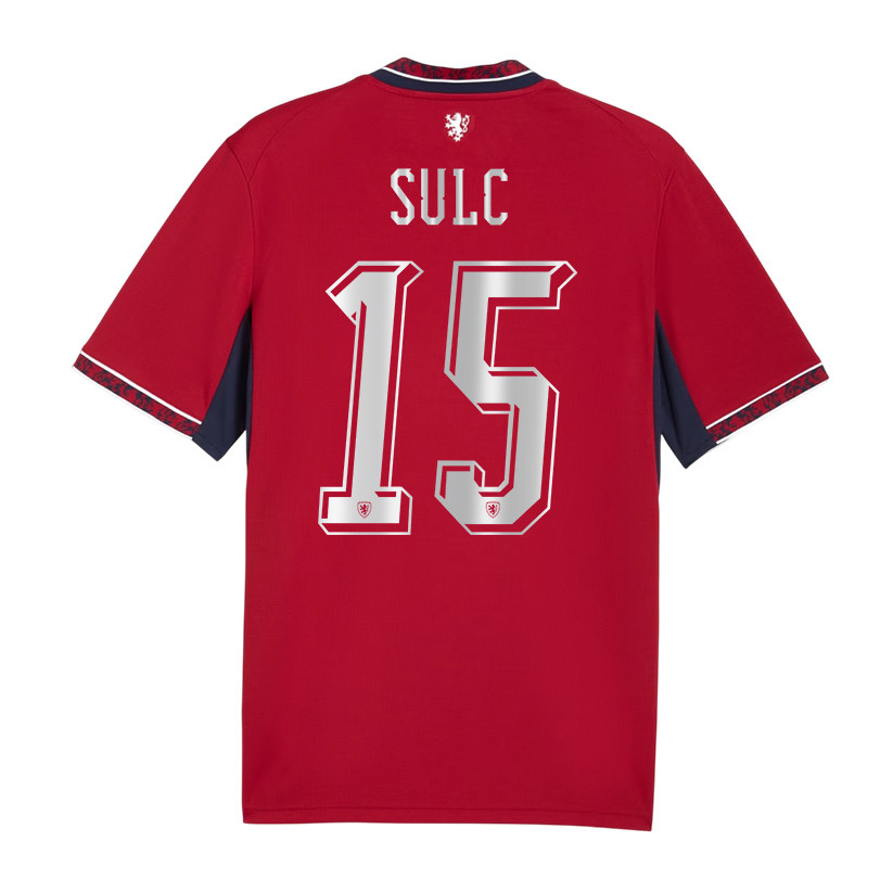 Pavel Sulc 15 Czech Republic National Team 2026 Home Jersey - Red, Men - Jersey Teams