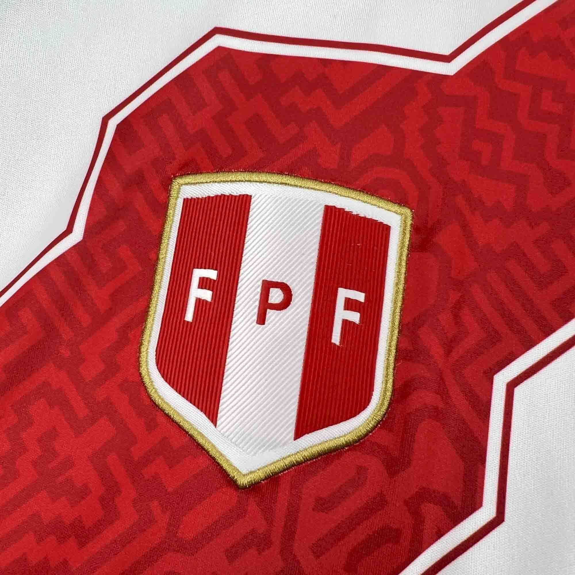 Peru National Team World Cup 2026 Home Jersey - Men White - Jersey Teams