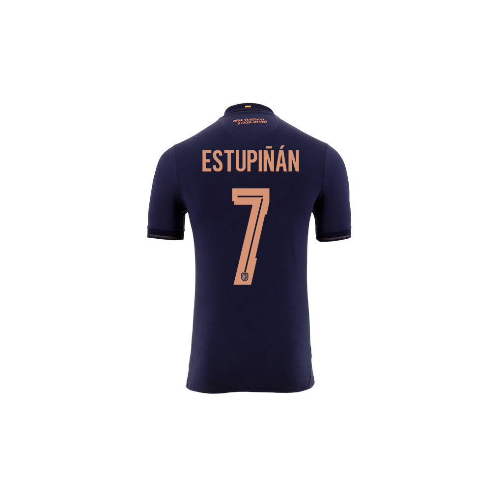 Pervis Estupiñán 7 Youth Ecuador National Team 2026 Away Jersey - Navy - Jersey Teams
