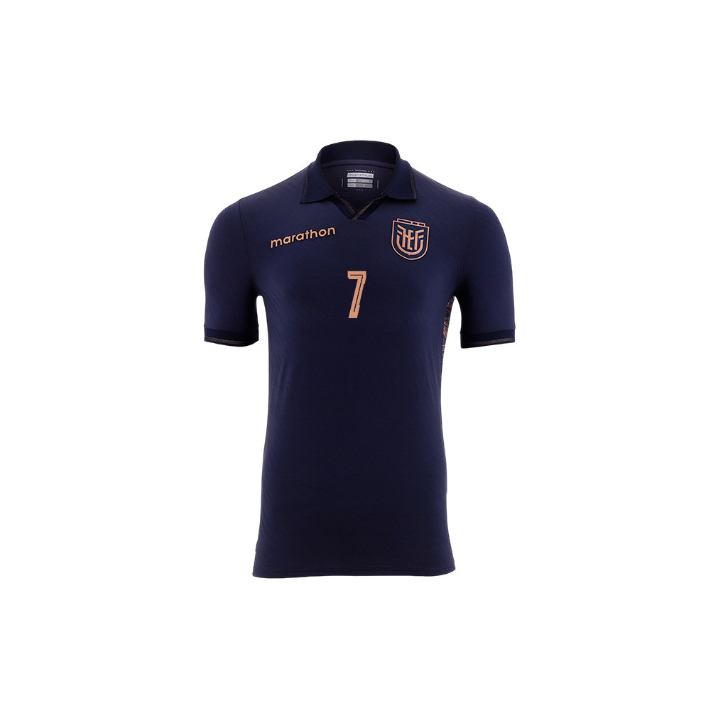 Pervis Estupiñán 7 Youth Ecuador National Team 2026 Away Jersey - Navy - Jersey Teams