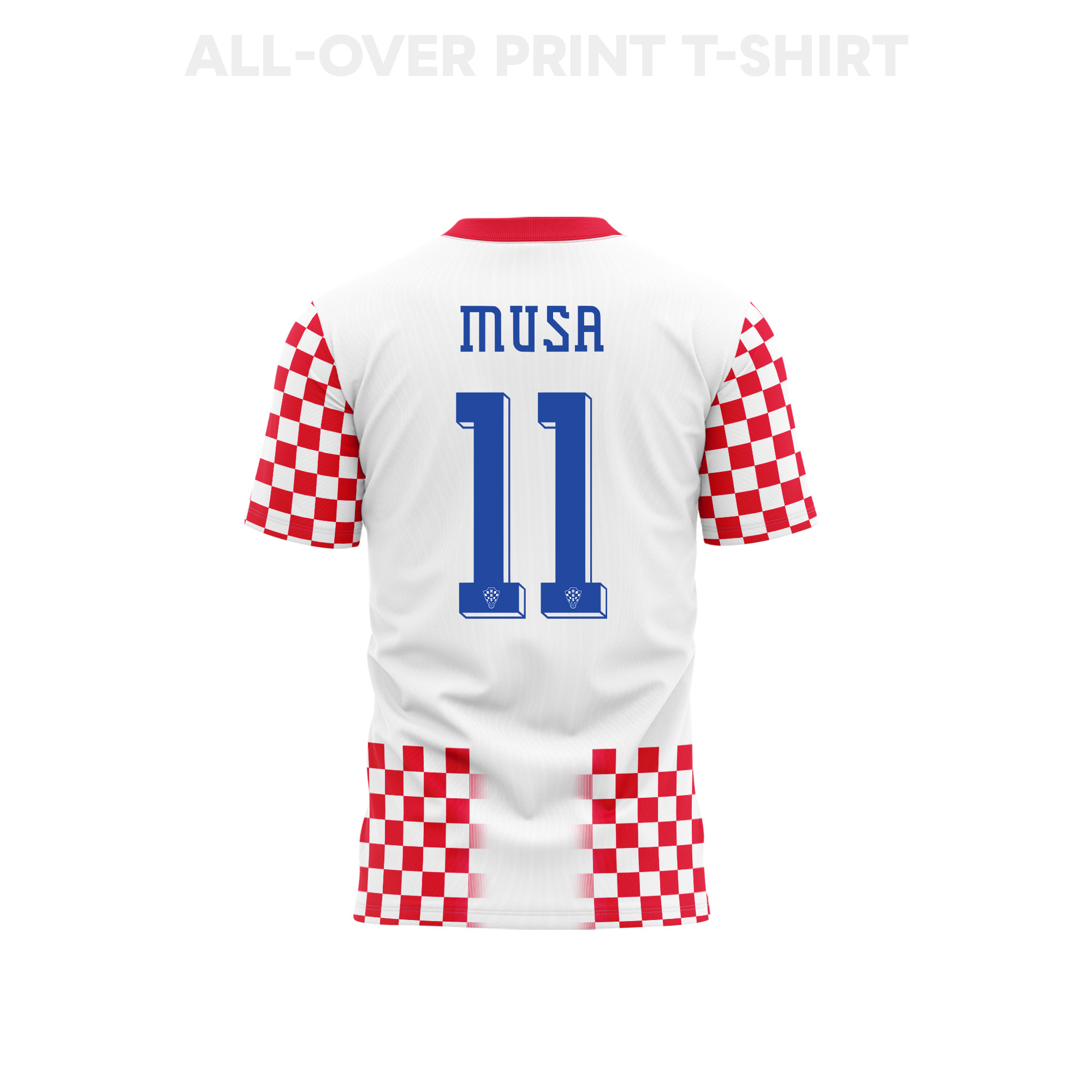 Petar Musa 11 Croatia 2026 Home 3D T-Shirt Fully Printed – Unisex, White - Jersey Teams