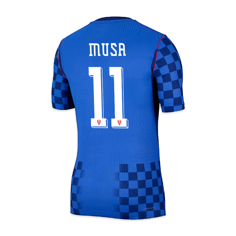 Petar Musa 11 Croatia National Team 2026 Away Jersey - Men, Blue - Jersey Teams