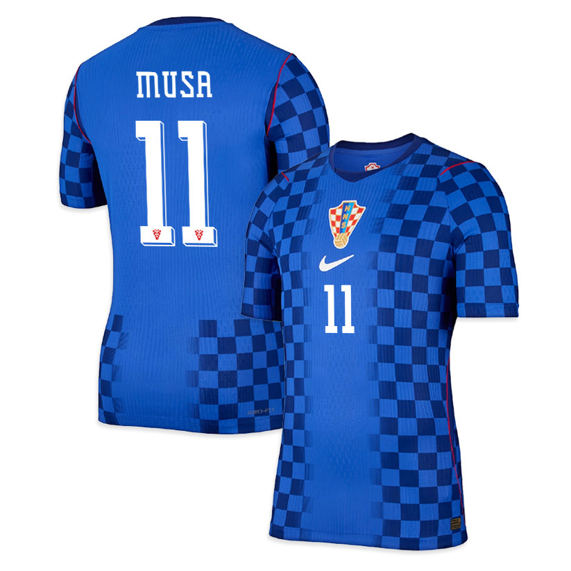 Petar Musa 11 Croatia National Team 2026 Away Jersey - Men, Blue - Jersey Teams