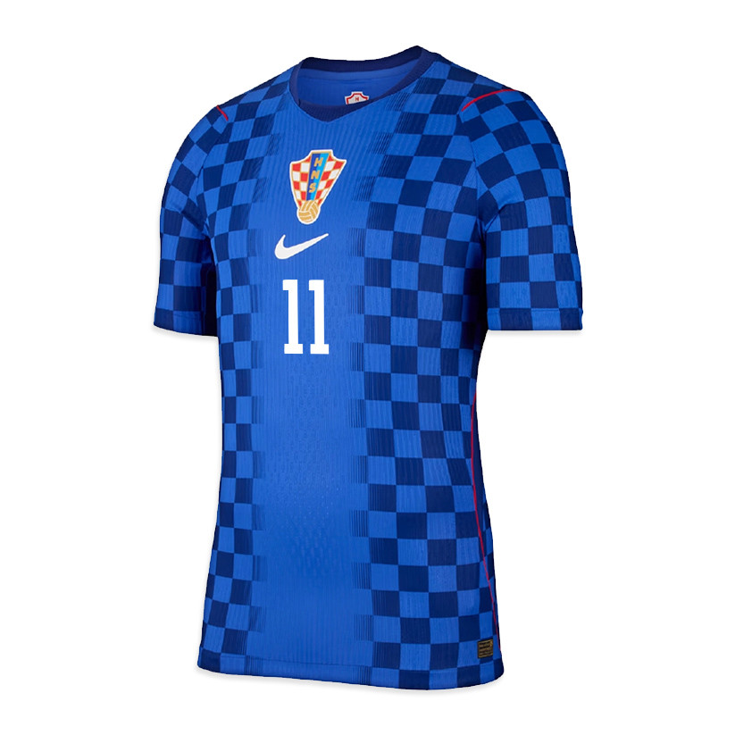 Petar Musa 11 Croatia National Team 2026 x World Cup Patch Away Jersey - Blue, Men - Jersey Teams