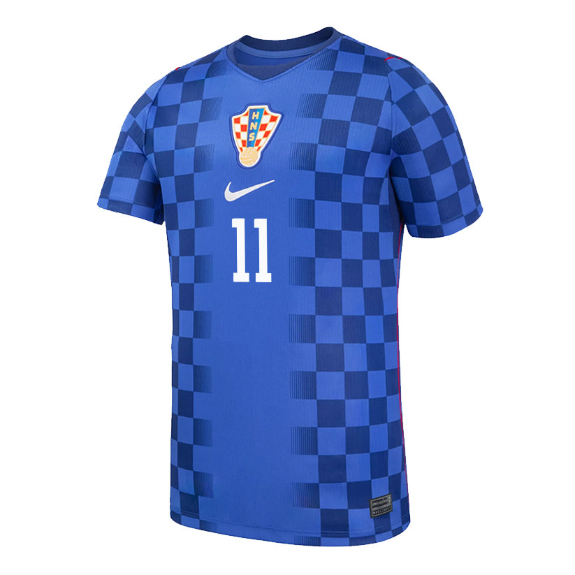 Petar Musa 11 Youth Croatia National Team 2026 Away Jersey - Blue - Jersey Teams