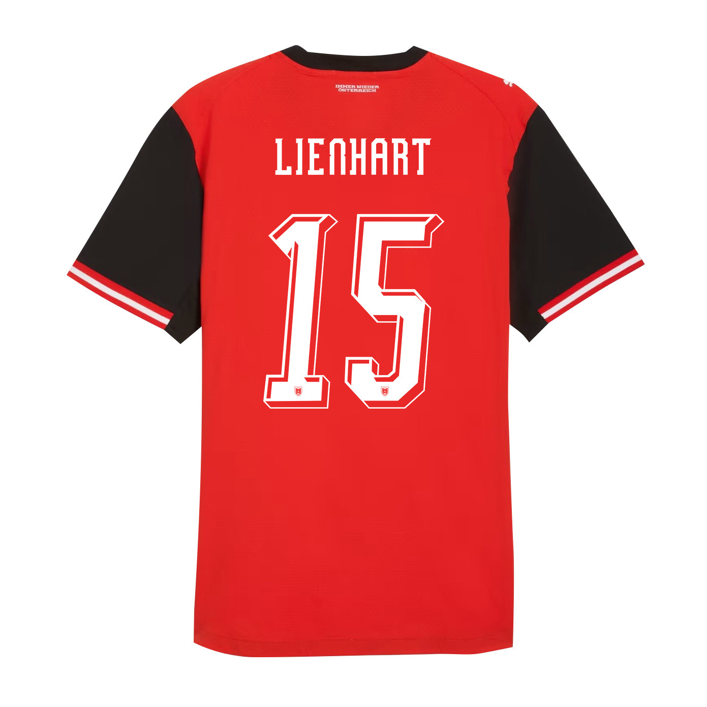 Philipp Lienhart 15 Austria National Team 2026 Home Jersey - Red, Men - Jersey Teams