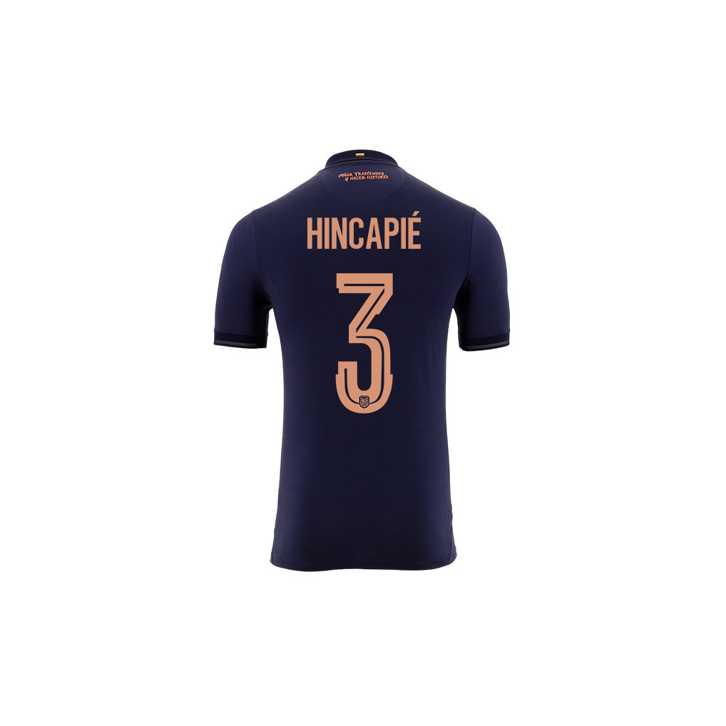 Piero Hincapié 3 Youth Ecuador National Team 2026 Away Jersey - Navy - Jersey Teams