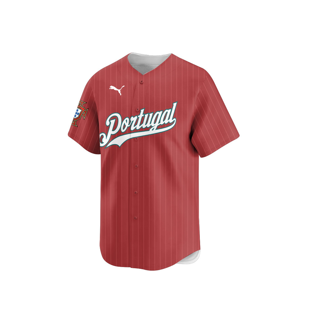 Portugal 2026 Inspired Retro Soccer Baseball Jersey – Full Print - Jersey Teams