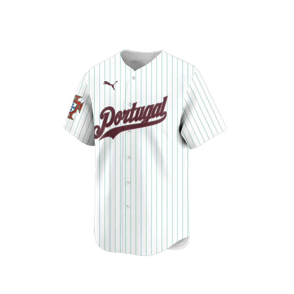 Portugal 2026 Inspired Retro Soccer Baseball Jersey – Full Print - Jersey Teams