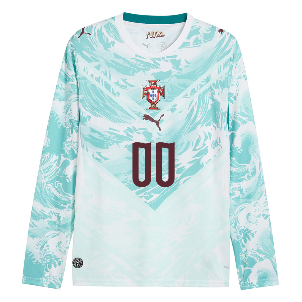 Portugal National Team 2026 Away Long Sleeve Jersey - Personalized - White - Jersey Teams
