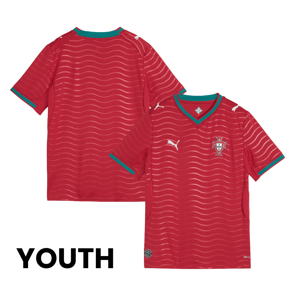 Portugal National Team 2026 Home YOUTH Jersey - Red - Jersey Teams
