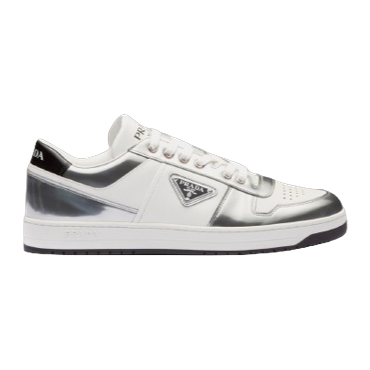 Prada Downtown Metallic Silver