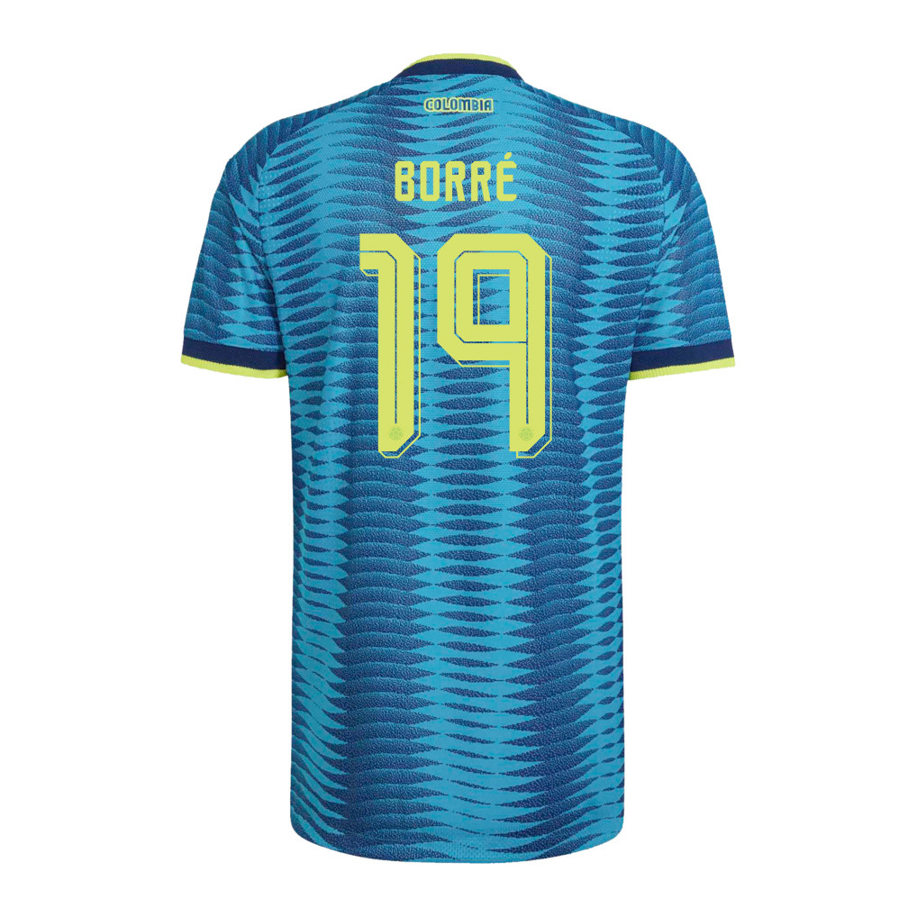 Rafael Borré 19 Colombia National Team 2026 Away Jersey - Turquoise, Men - Jersey Teams