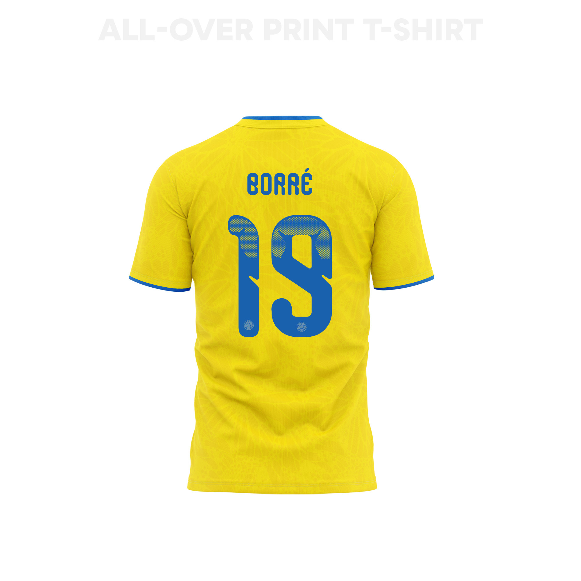 Rafael Borré 19 Youth Colombia 2026 Home 3D T-shirt Fully Printed – Yellow - Jersey Teams