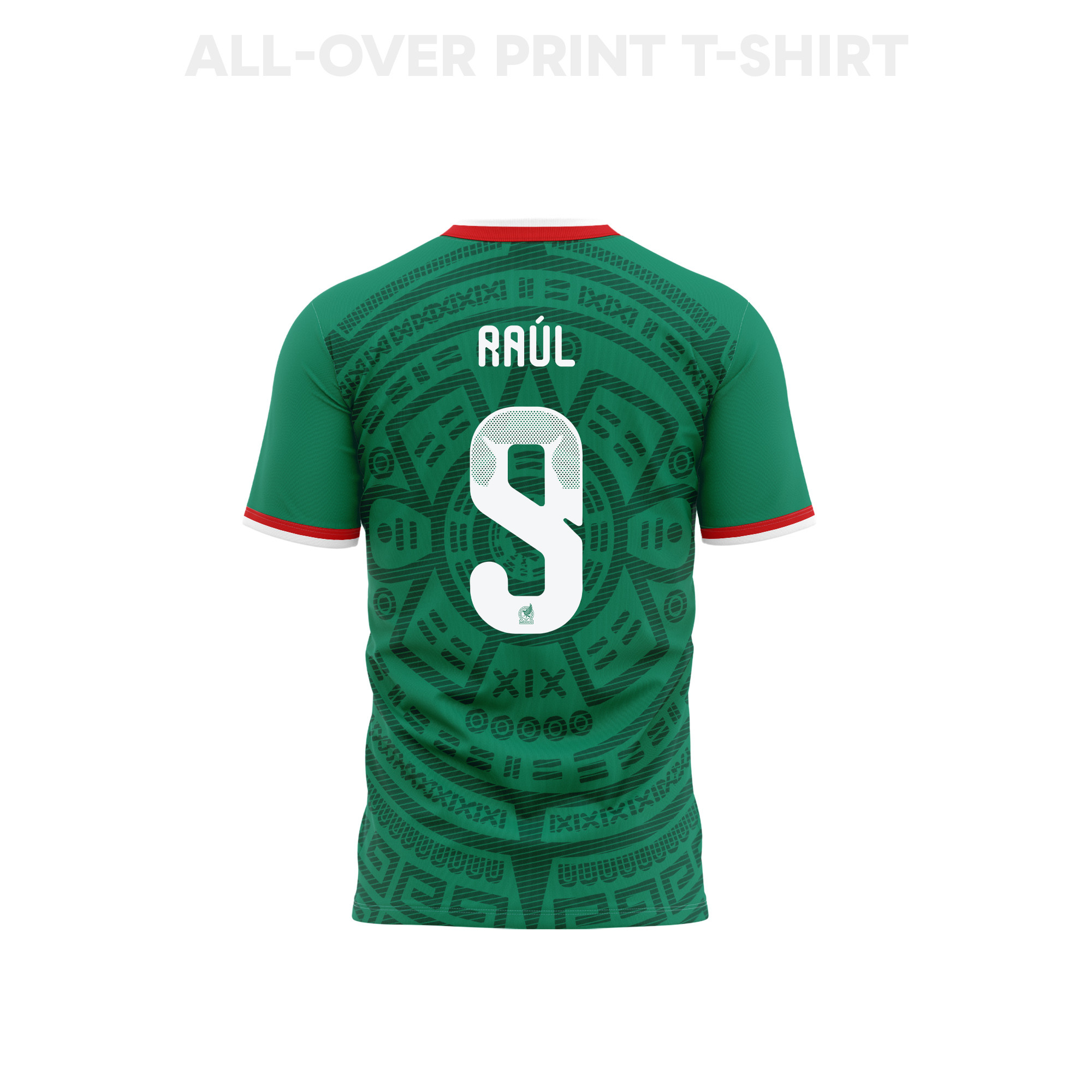 Raúl Jiménez 9 Mexico 2026 Home 3D T-Shirt Fully Printed – Unisex, Green - Jersey Teams