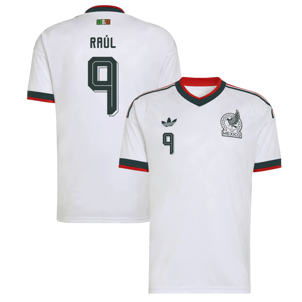 Raúl Jiménez 9 Mexico National Team 2026 Away Jersey - White, Men - Jersey Teams